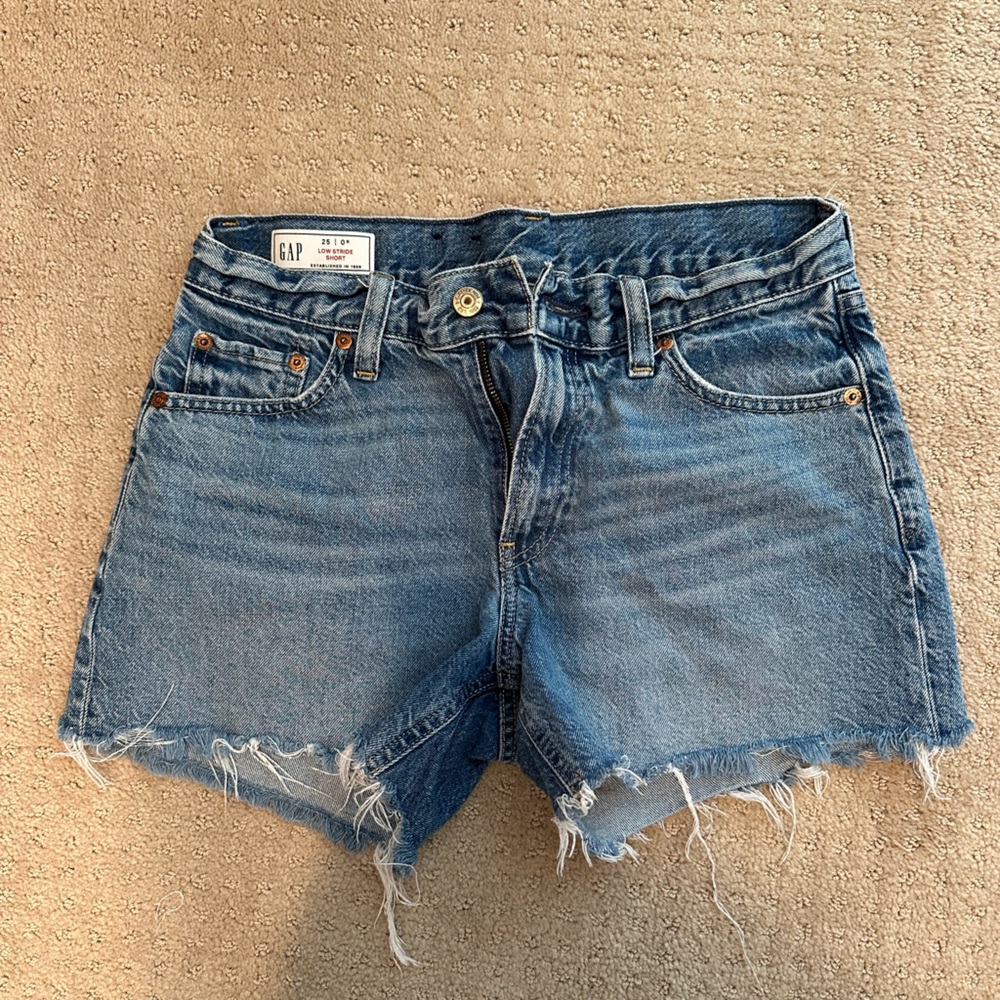 GAP Women's Distressed Blue Jean Shorts